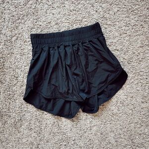 Kamo Fitness High Waisted Rise Black Athletic Active Running Athleisure Shorts